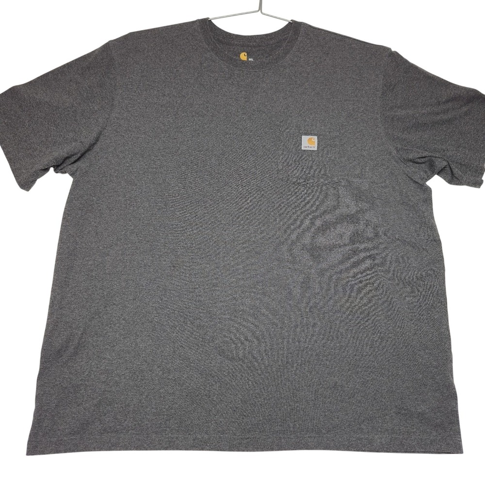 Carhartt Mens 3XL Gray Loose Fit Short Sleeve Pocket T-Shirt‎ Workwear Clean!